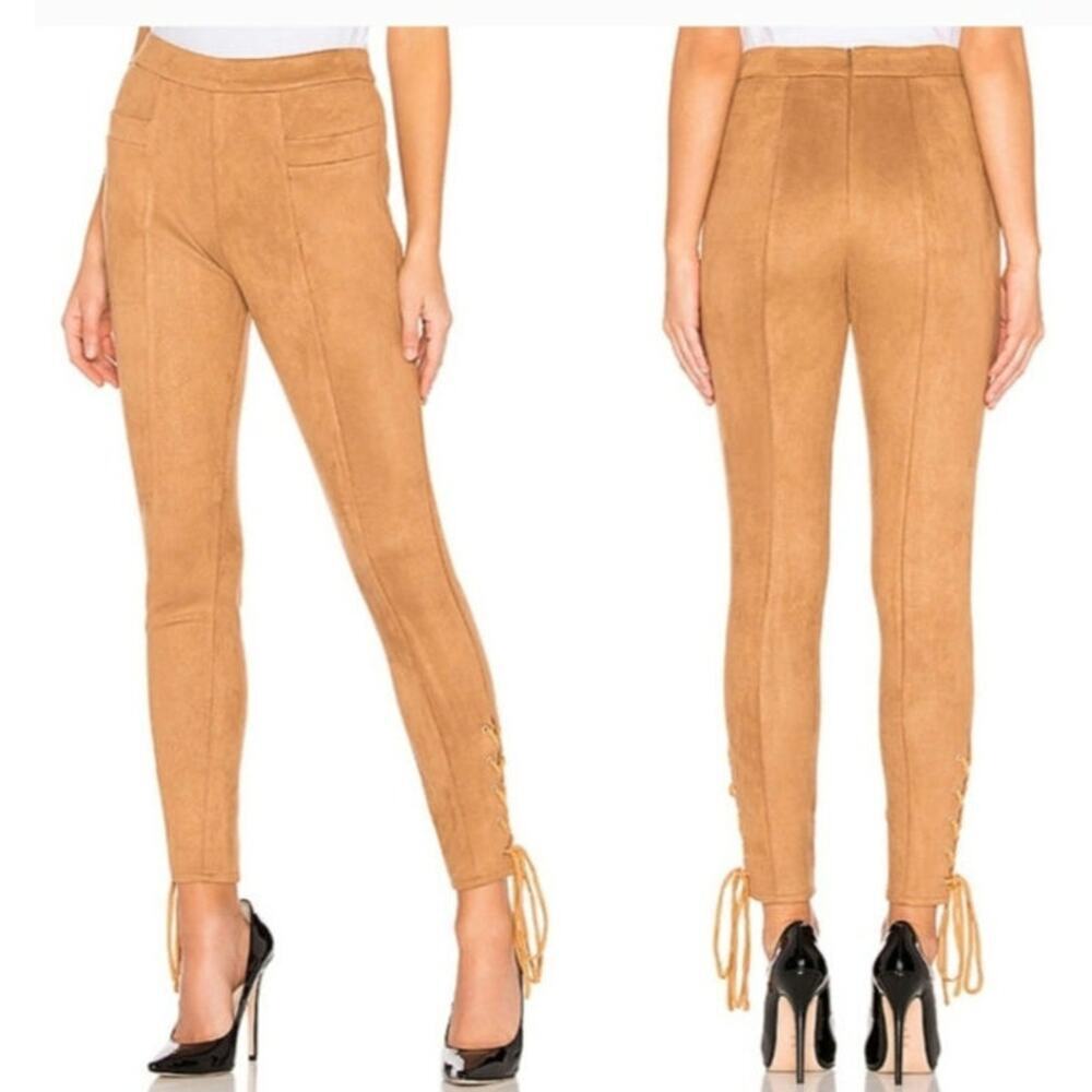 Majorelle Women's Jillian Suede Pant in Camel Size: M